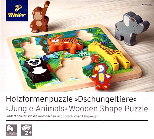 Preisvergleich Produktbild TCM Tchibo Holzformenpuzzle Dschungeltiere