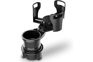 D-Lumina Rallonge de Porte-Gobelet de Voiture,D'extension de Porte-Gobelet de Voiture Multifonctionnel 2 en 1 avec Base Réglable,Compatible avec Tous Les Types de Bouteilles d'eau et de Gobelets.