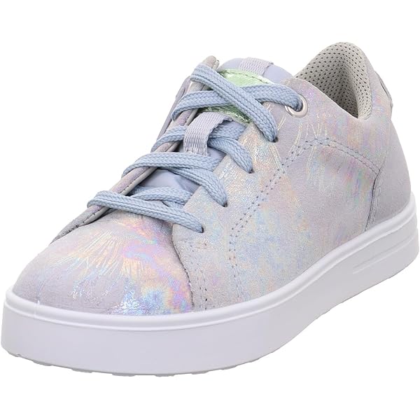 Scarpe Da Ginnastica Geox D Dalyla A Per Bambine E Ragazze - In Pelle, Suola Morbida In Gomma