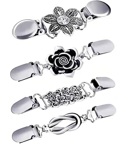 2 Pezzi Spille Di Perle Spille Maglione Scialle Clip Spilla Di Perle Spille Per Donna Cardigan Maglione Clip Spille Di Perle Per Camicie Abi - Foto 7