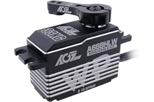 AGFRC 33KG a Basso Profilo Impermeabile-sterzo-servo ad Alta Coppia - Servo Ingranaggi in Metallo programmabile per Modello 1/10 RC, Angolo di Controllo 180 ° (A66BHLW)