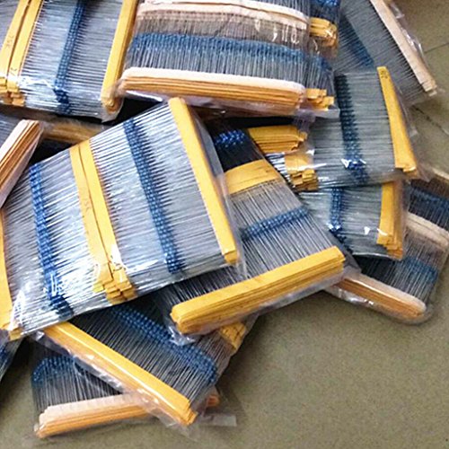 MagiDeal 2000pcs 1 Ohm – 10M-Ohm 1/4W Metal Film Widerstände Sortiment Kit Set - 5