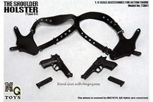 ZSMD 1/6 Scale Soldier Weapon Model Classic Mit Brustgeschütz Hängend Brown Single Hanging Black Double Hanging Geeignet Für Dress Up HT VERYCOOL TBLeague Hottoy Phicen (B)