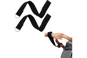2-pack barnvagnar handrem säkerhetsbä , 46 x 3 cm handledsrem med metallring, universellt säkerhetsband handkoppel för bugg