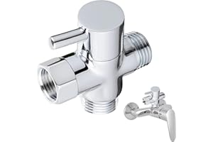 HALIT G1/2" Bath Tap Shower Hose Attachment，Shower Attachment for Bath Taps，Shower Tap Attachment for Bath for Hand Held Showerhead and Fixed Spray Head for Shower System Chrome