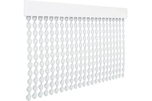 HOME MERCURY – Cortina Espiral para Puerta Exterior o Interior, Material PVC – Libre de Insectos (200x90CM, Transparente R9)