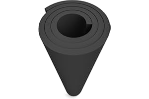 Noire Mousse EVA 20mm, MEARCOOH 150cm*90cm Mousse EVA Cosplay, 1PCS Feuille Mousse EVA densité 86kg/m3 pour les costumes de cosplay, l'artisanat, les projets de bricolage (Noir 20mm)