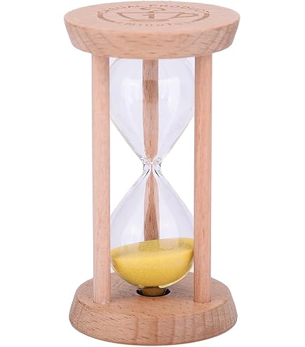 Sanduhr Aus Holz, 1/3/5 Minuten – Braun, Dekorativer Timer Für Küche, Büro, Geschenk