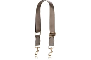 A ALLZEDREAM Allzedream - Correa ancha de repuesto para bolso cruzado, extremos de cuero ajustables