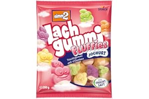 ‎NIMM2 LACHGUMMI nimm2 Lachgummi Fluffies – 1 x 200g – Fruchtgummi mit Fruchtsaft, Joghurt und Vitaminen