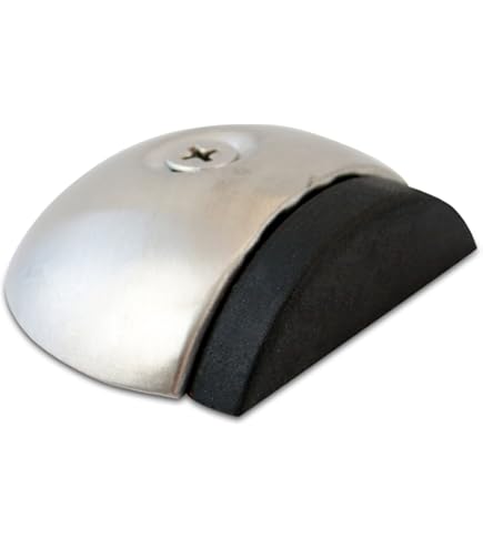 KOTARBAU® Deurstopper 97 Vloermontage deurslot zilver deurstopper vastzetter sluithoek deurbuffer staal robuust massief 97 mm KOTARBAU® Deurstopper 97 Vloermontage deurslot zilver deurstopper vastzetter sluithoek deurbuffer staal robuust massief 97 mm