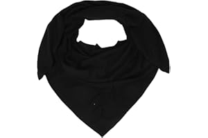 Zwillingsherz Damen Dreieckstuch Uni aus 100% Kaschmir Winter-Schal (1er Pack)