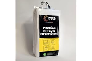 SOLEIL D'OCRE Soleil d’Ocre, ochraniacz na materac frotte, biały, 90 x 200 cm