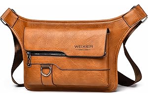 A-QMZL Mens Shoulder Bag Business Crossbody Bags PU Leather Casual Handbags Side Satchel Messenger Bag for Working Shopping Travel Daily Use