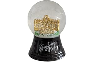 VIENNA SNOWGLOBE Schneekugel Echtglaskugel - Fast wie echter Schnee Motiv: Gloriette von Wien, 4 cm