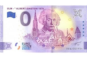 2 EURO COMMEMORATIVI Banconota da 0 Euro Germania ULM · Albert Einstein · Souvenir Zero €