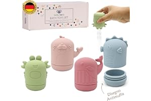 Lucky Koala Animali marini I Gioco per il bagnetto per bambini I Design antimuffa | Gioco per bagnetto da 3 mesi I Animale che spruzza per divertirsi facendo il bagnetto I Confezione regalo