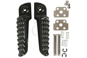 RINTALEN Tengchang Black Footrest Foot Pegs Rear For Kawasaki Ninja ZX6R ZX10R ER6F ER6N 650R ZX-6RQ