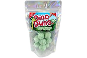 BARE BOUTIQUE Dino Dung Bath Bombs. Dinosaur Themed Gift. 12 Jasmine Scented Bath Marbles. No SLS, No Mess. Stocking Fillers for Boys, Secret Santa Gift Ideas.