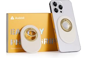 andobil Magnet Handy Ring Halterung für MagSafe [Stärkste Magnetkraft] Doppelseitig magnetisch Handy Halter 360° Drehbar Handy Griff Stilvolles Handyzubehör für iPhone 12 13 14 Serie Geschenkidee
