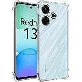KZY İletişim Xiaomi Redmi 13 ile Uyumlu Kapak ile Uyumlu Kamera Korumalı Airbag Antishock K&ouml;şe Korumalı Şeffaf Silikon Kılıf