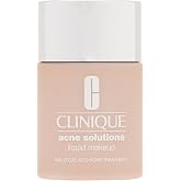Clinique Acne Solutions Liquid Foundation Containing Salicylic Acid | For Dry Mixed and Oily Skin Types | Medium Coverage, Nature
