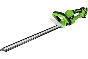 TOOLTRONIX Hometronix 20V Cordless Hedge Trimmer, Electric Hedge Cutter for Garden Hedges, Shrubbery, Bushes, 51cm Blade, Powerful 20V 2000mah Battery, Prolonged 50 Min Use time, Fast 1-Hr Charger, Blade Cover