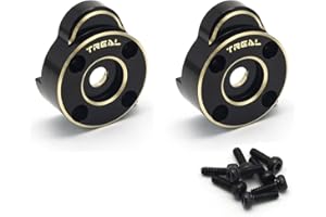 TREAL Brass Outer Portal Covers(2p) Heavy Weight Outer Drive Housing 18g for 1/24 FMS FCX24 Upgrades