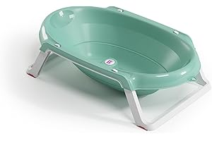 OKBABY Onda Slim - Baignoire pliante pour le bain des nouveau-nés 0-12 mois - Turquoise