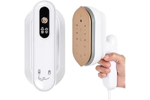 zerotop 1200W Plancha de viaje Portátil Plancha de Vapor Pequeña Plancha de Vapor de Mmano para Ropa 180° Giratorio Mini Máquina de Planchar Plancha Vapor Viaje para el Hogar y los Viajes