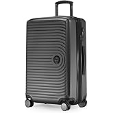 HAUPTSTADTKOFFER Mitte TSA 4 Wheels Large Hard Case Luggage with Volume Expansion 8 cm, 77 cm, 130 Litres, Graphite