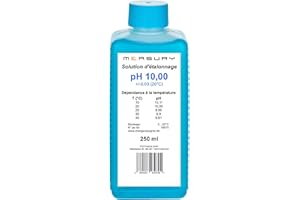 Measury Solution d'étalonnage pH 10.00, fabriquée en Allemagne - 250 ml de solution tampon pH - Solution d'étalonnage liquide d'étalonnage