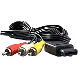 Link-e : Cable AV Audio Video RCA Compatible avec les Consoles Nintendo 64, Super Nintendo et Gamecube (N64, SNES, Supernes, 