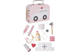 Jabadabado Houten Dokterskoffertje Roze