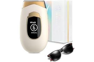 Deedlite Lumina Lumisilk Depiladora Laser, Lumisilk Lumina 2.0 Pro Tecnología IPL, Detiene el Crecimiento del Vello, Proporcionando una Piel Suave con una Sensación Delicada e Indolora (Beige Claro)
