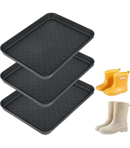 EINFEBEN 2x Bac à Chaussures égouttoir à Chaussures Avec Bord Surélevé