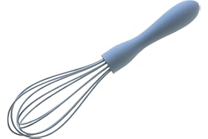 Wiltshire Silicone Whisk, Egg Whisk, Baking & Whipping Balloon Whisk, Heat-Resistant Utensil, Non-Stick, Non-Scratch, Petrol Blue, 21x5x5cm