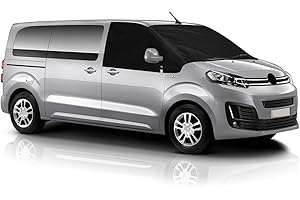 ZWPARTS Auto Windschutzscheiben Abdeckung Ersatz für 2016-2025 Citroen Jumpy 2019-2025 Opel Vivaro 2022-2025 FIAT Scudo, 600D Luxus Frontscheiben Sonnenschutz, 100% Verdunkelnd Frontscheibe Wrap Cover