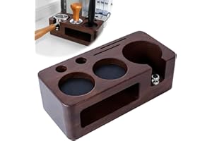 JOLIGAEA Soporte para Manipulación de Café, 58mm Tamper Station Antideslizante, Estación de Tampado para Barista, Soporte de Apisonamiento de Espresso