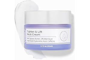 GROSPE Neck Firming Cream - Tighten & Lift Neck Cream, Anti-Aging Neck Cream for Tightening and Wrinkles for an Even Skin Tone and Neck Lift - With Pro-Active Repair Firming Complex, 1.7 oz