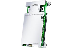 JKBMS Smart BMS 4S-8S 12V-24V 100A 1A Active Balance with Bluetooth and RS485 Battery Cover for LiFePO4, Li-Ion, LTO Battery