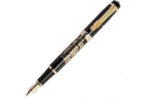 ONOGAL Estilografica Pluma Fuente JINHAO DRAGON 700 Plumin 18K y Punta de Iridio 4277