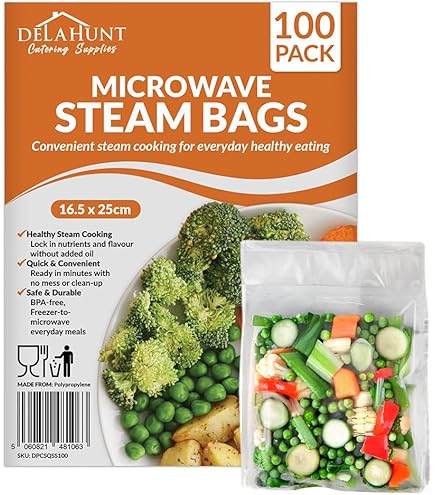 Toastabags Microwave Steam Bags - Pack Of 100 Medium Cooking