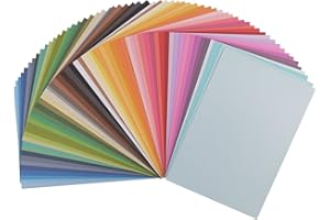 Vaessen creative Florence Papier Cartonné, Couleurs Foncées, 216g, 60 Feuilles, Surface Lisse, pour Peindre, Scrapbooking, Cartographie, Perforatrice et Plus, Multi, DIN A4
