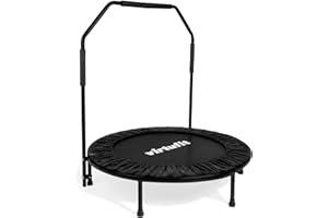 VirtuFit Trampoline de Fitness Pliable avec poignée - Noir - 100 cm
