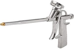 HEAYZOKI Stainless Steel Material Foam Spray Gun, Expanding Foam Gun, Professional Foaming Gun Heavy Duty PU Expanding Foam Gun for Caulking, Filling, Sealing, Home and Office Use