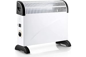 CUNSIEUN Konvektor Elektrische Heizung,Heizgerät 2000 Watt Energiesparend,Perfekt Elektroheizung,Mobile Elektroheizung,mit Thermostat,Tragbar,Leise,Schnell,Lassen Sie die Kälte Vollständig Loswerden (2000w)