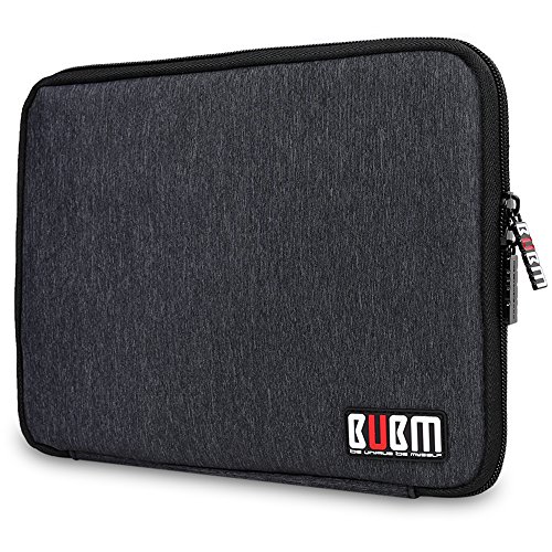BUBM Tragbare Universal Electronics Zubehör Organizer, Travel Gear Organizer für Handys, USB-Kabel, Netz Banken, Kameras, Festplatte und Etc.by Senhai (Large, Schwarz) - 2