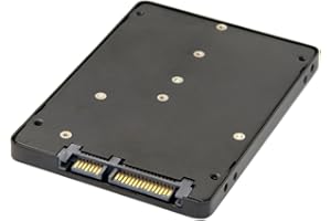JSER B+M Chiave Socket 2 M.2 NGFF (SATA) SSD a 2.5 SATA Adattatore Scheda Adattatore con Alloggiamento in Metallo Nero