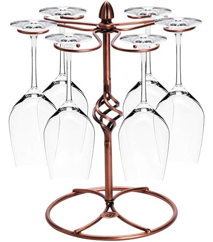 FIAMER Weinglashalter Metall - Stielglas Regal 38,1x26,9x15cm Für Arbeitsplatte